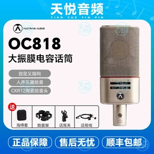 AUSTRIAN AUDIO 奥世声OC18 16 OC818专业录音电容话筒手工大振膜