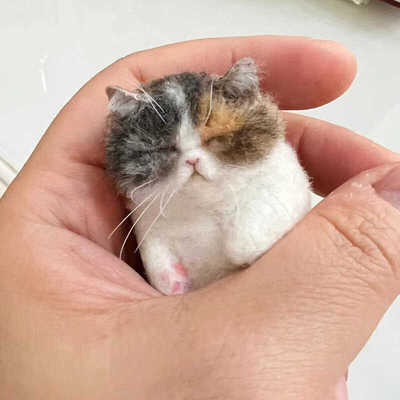 猫咪仿真动物手工diy材料包