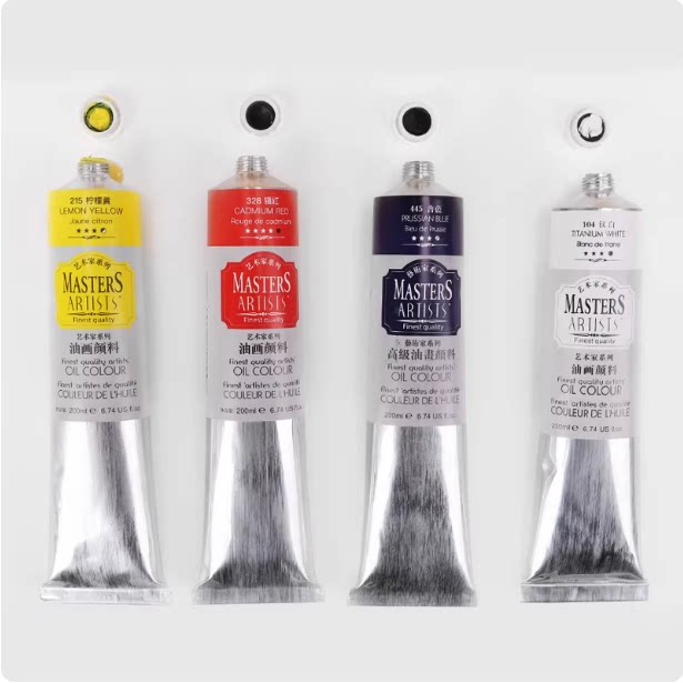 马利艺术家级油画颜料60/200ML高级创作古典慢干半不透明罩染油彩