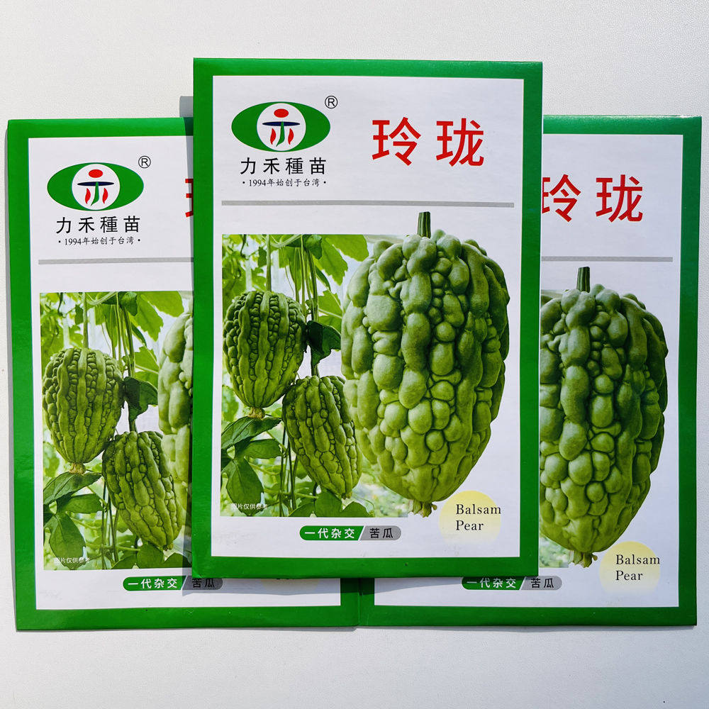 玲珑苦瓜种子珍珠苹果苦瓜种籽疙瘩瓜白凉瓜耐热四季种孑