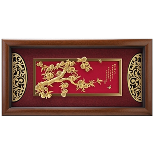 桃李满门大金箔定制画毕业书房客厅礼物送老师实用教师节纪念礼品