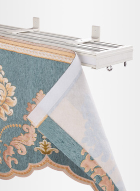 致尚窗帘轨道杆单双加幔轨顶墙装客厅飘窗直轨静音帘头窗帘盒定制