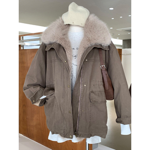 冬日战袍 巴恩风派克羽绒服轻盈保暖舒适可收腰牛仔外套配毛领