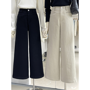 经典好搭配！高腰宽松直筒牛仔裤舒适百搭小个子显瘦显高九分裤女