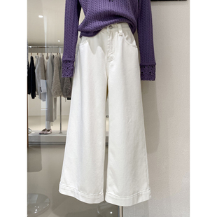 秋冬保暖遮胯藏肉显瘦小个子九分裤 梨形神裤 宽松阔腿拉绒牛仔裤