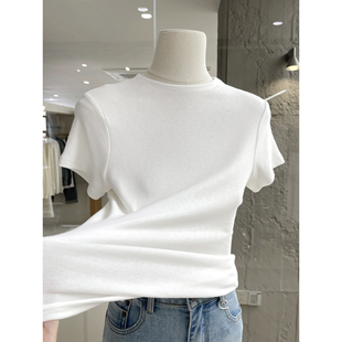 舒适百搭正肩显瘦上衣 T恤2026新款 宝藏柔软糯叽叽刚需基础款 短袖