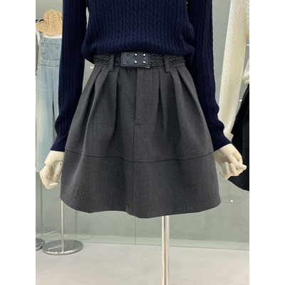 俏皮设计感茧型花苞蓬蓬裙短裙