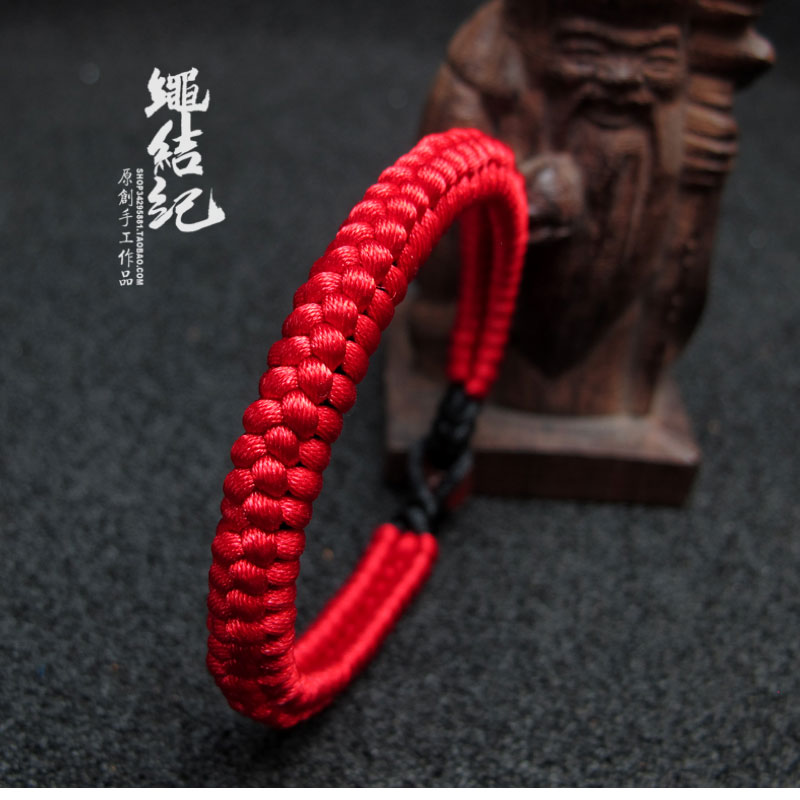 绳结纪手工编织月老红绳手链