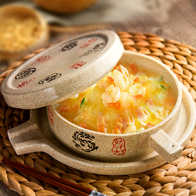 创意餐具盘子私房菜碟子特色招牌菜陶瓷盆商用家用石磨豆腐小汤盅