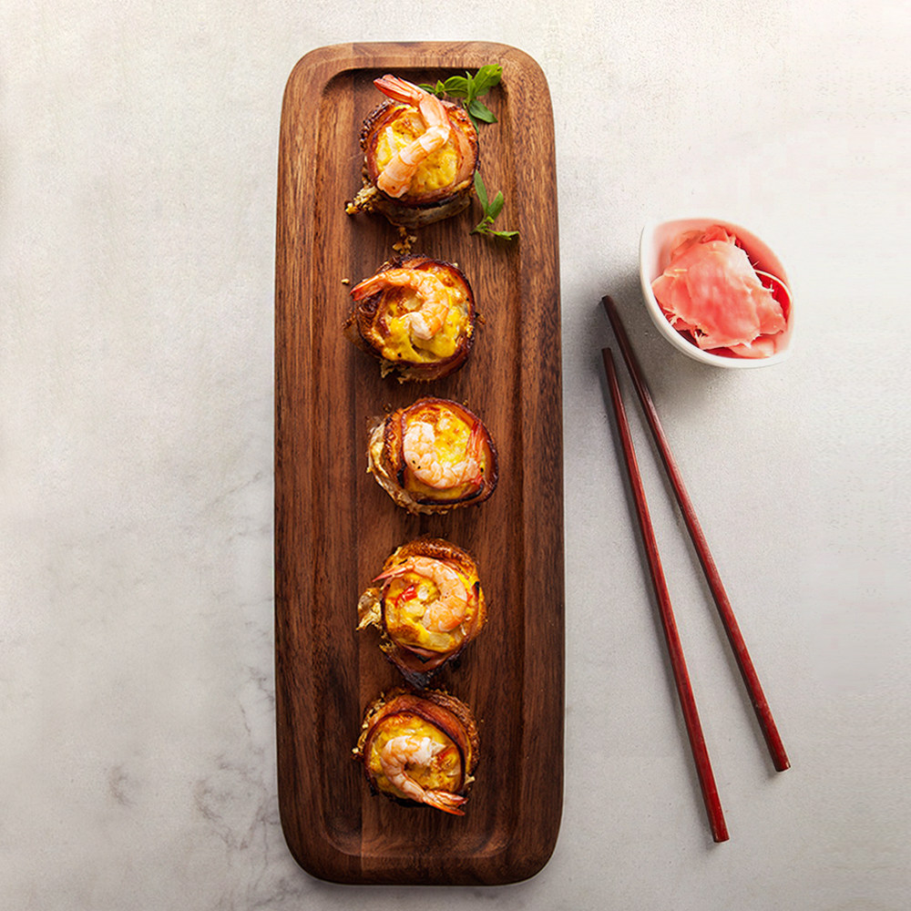 日式烤肉餐板小食托盘特色水果实木面包板相思木烘焙餐盘零食盘