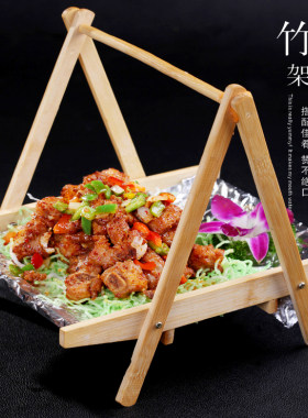 食品架千雨竹成人日韩复古竹木架
