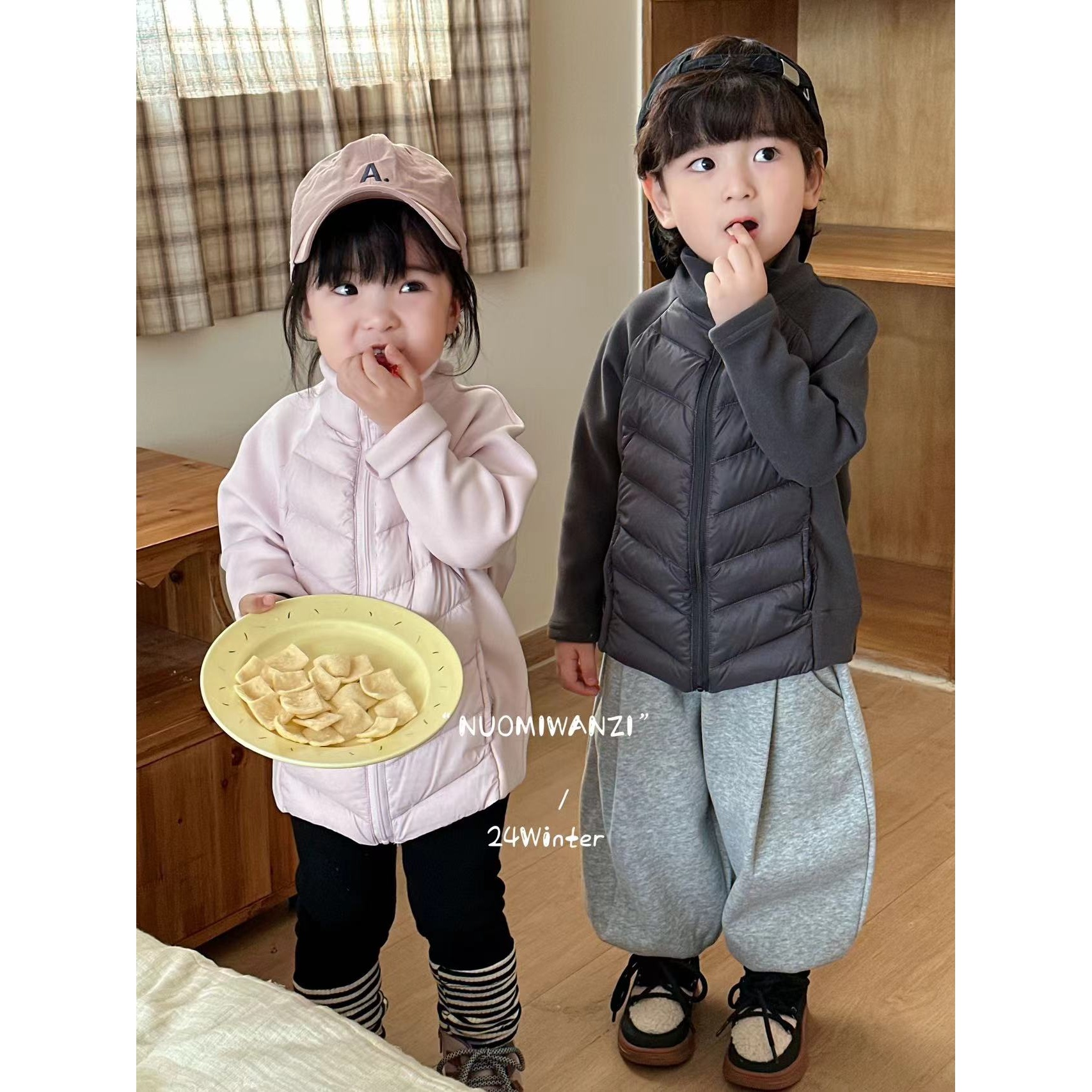 【福利款】糯米丸子童装女童羽绒服2025冬款儿童糖果色拼接款外套