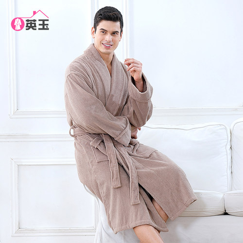 加肥加大加长男士浴袍毛巾料英玉