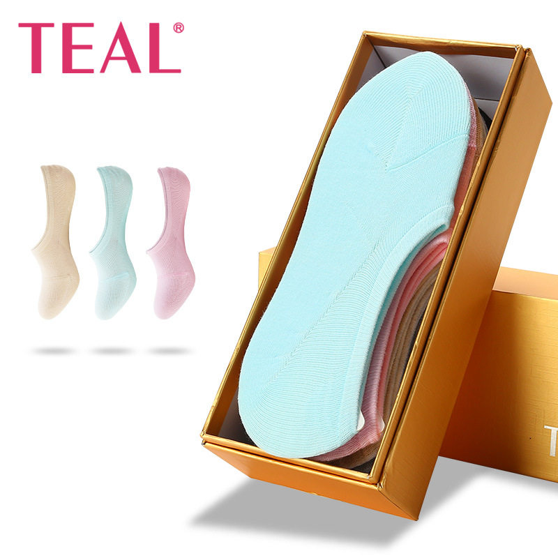 teal水鸭仔防臭礼盒装女士短袜