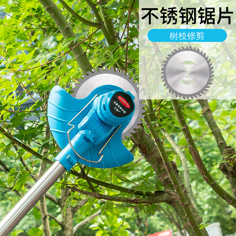 家用锂电池充电电动小型打草机割草机多功能除草机草坪机剪草神器