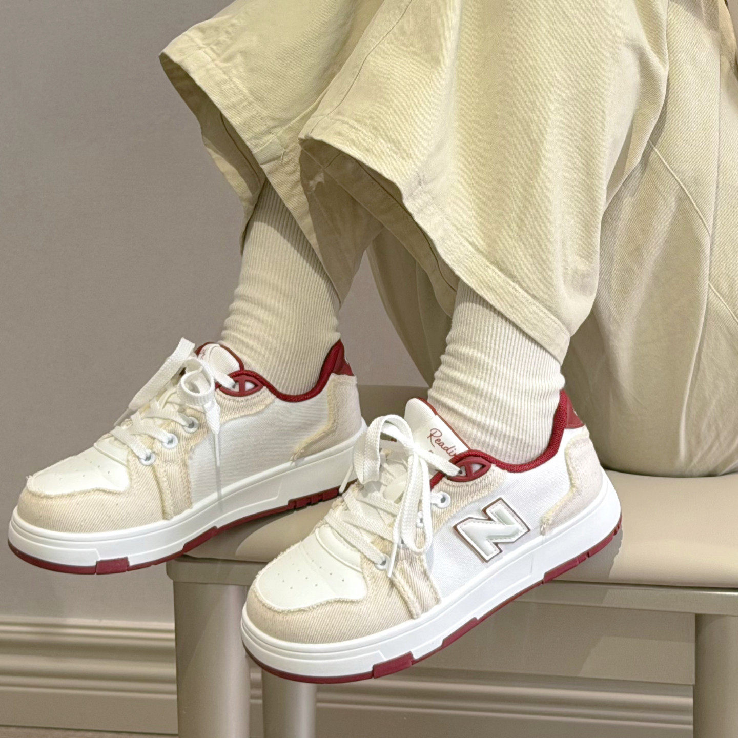 新百伦板鞋女鞋休闲运动鞋本命年红色百搭情侣跑步鞋男鞋,流行男鞋,休闲板鞋,淘宝优惠券,粉丝福利购,淘宝优惠卷