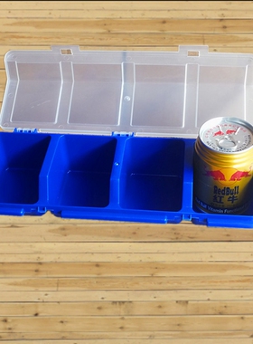 零件盒收纳盒风格箱长方形五金工具螺丝电子配件元件塑料带盖斜口