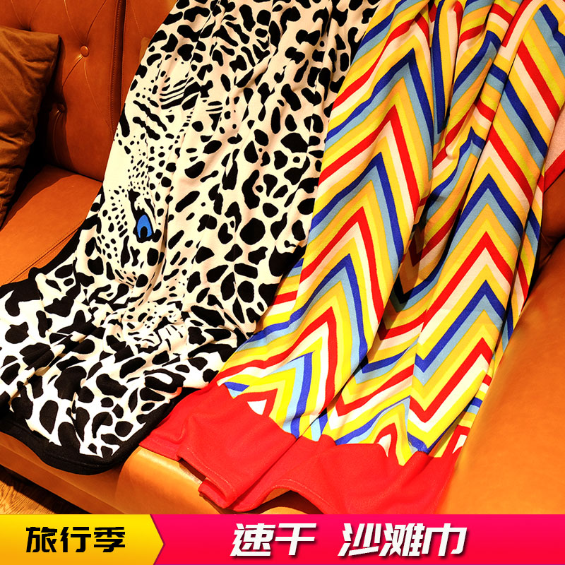 户外海滩沙滩巾游泳漂流吸水毛巾