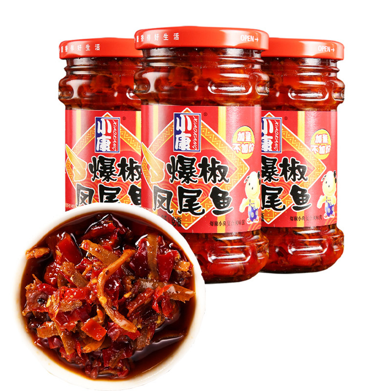 小康爆椒凤尾鱼酱210g*3瓶拌面拌饭炒菜蘸料调味酱徐州特产凤尾鱼|msdalam kategori beras/Utara-Selatan barangan kering/perasa, perasa/Jam/salad, rempah lain - dari Buy2taobao.com untuk memberikan perkhidmatan ejen Taobao profesional membeli