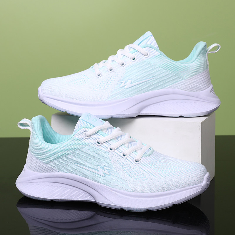 正品双星网布女鞋春夏款轻便运动休闲网面百搭透气软底跑步旅游鞋