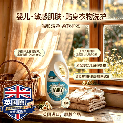 英国Fairy婴儿洗衣液无荧光剂
