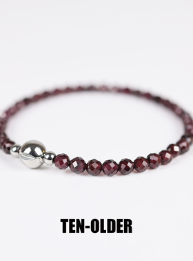 天然红石榴石手链女漂亮独特