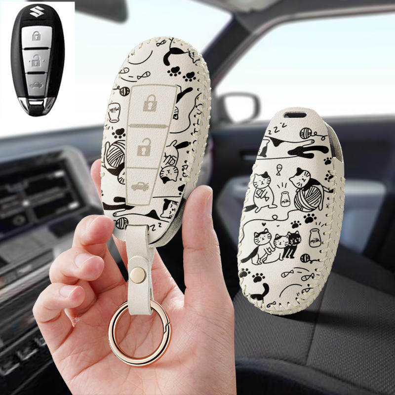 适用长安铃木启悦天语SX4汽车钥匙套保护套包壳扣女高级全包专用