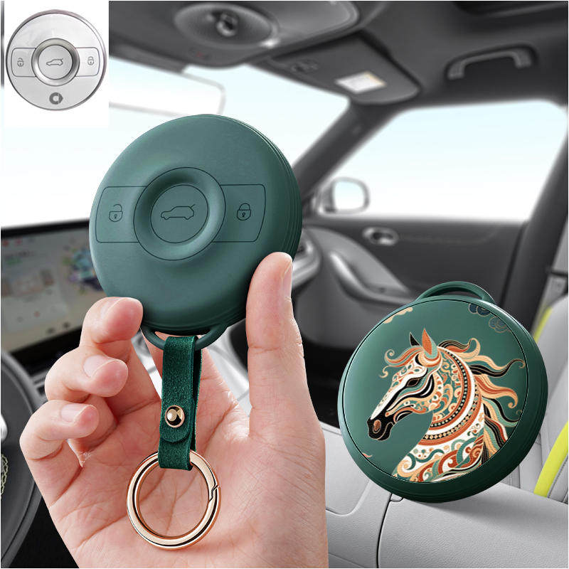 适用奔驰Smart斯玛特汽车钥匙套Fortwo保护套精灵包壳扣forfour女