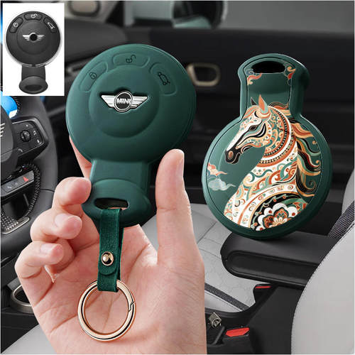 适用宝马mini汽车钥匙套countryman保护套cooper包壳扣女高级专用