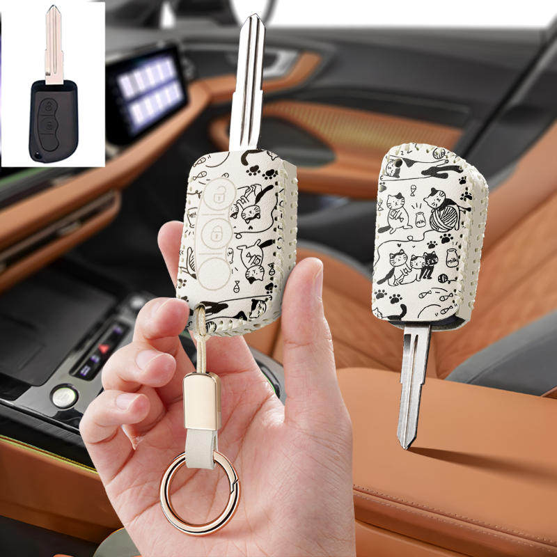 适用长安CX20汽车钥匙套2014老款悦翔v3奔奔MINI包保护套锁匙扣壳