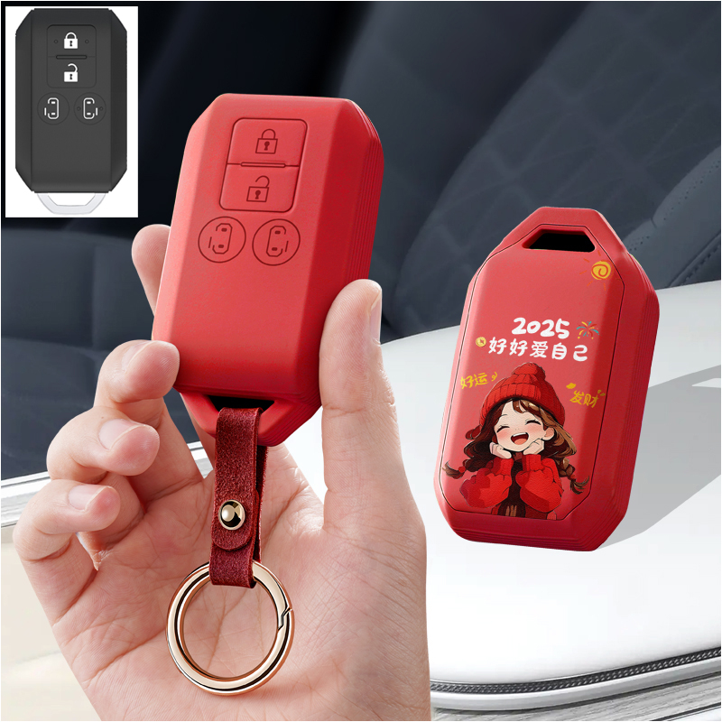 适用铃木SUZUKI汽车钥匙套保护套包壳XL7扣女高级Solio全包专用