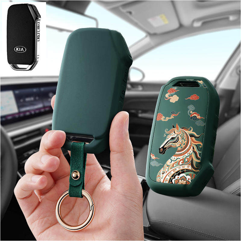 适用起亚k3汽车钥匙套k2智跑k4狮傲奕跑福瑞迪kx7焕驰k5凯酷包扣
