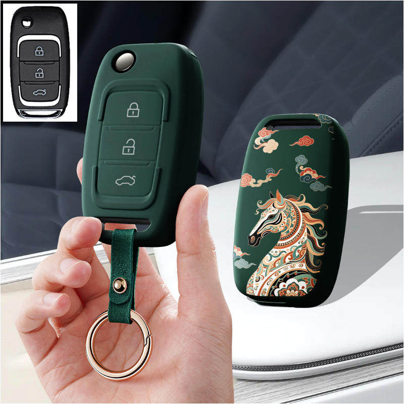 适用力帆猎豹CS10迈威轩朗东风风光MINIEV汽车钥匙套保护套包壳扣