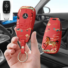 适用奔驰威霆汽车钥匙套专用2025新款V级V300L男女士保护套包扣壳