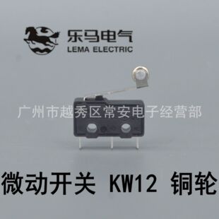 乐马电气 小型微动开关 KW12-2  铜轮