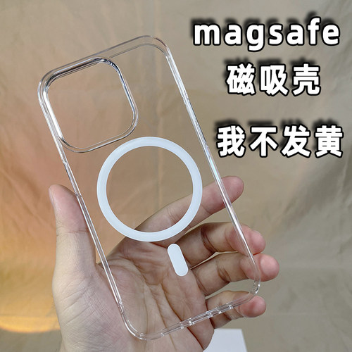 新款不会发黄透明磁吸壳PC硬壳