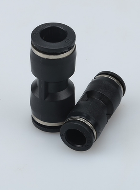 优质黑色气动接头 直通快速接头 PU-6/PU-4/PU-8/PU-10 厂价直销