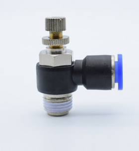 慧特立SL可调型节流阀门接头 SLL6 8 10 12-01 02 03 04塑料接头