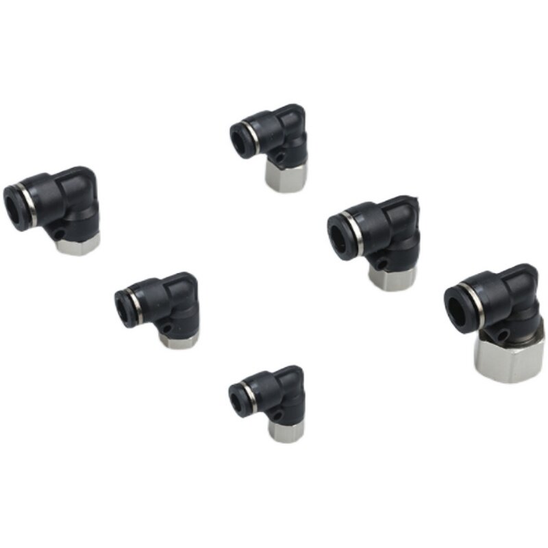 黑色气动接头 L型内螺纹弯通PLF6-01/02 PLF8-01/02 10-03 12-04