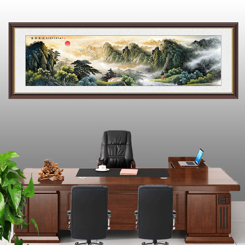 山水风景玄关画风水画可按需定制