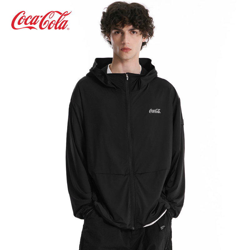 可口可乐UPF50+冰皮连帽防晒服