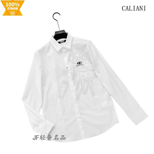 CALIANI卡里亚尼 2026春夏新款长袖衬衫 棉质胸标 时尚大气款