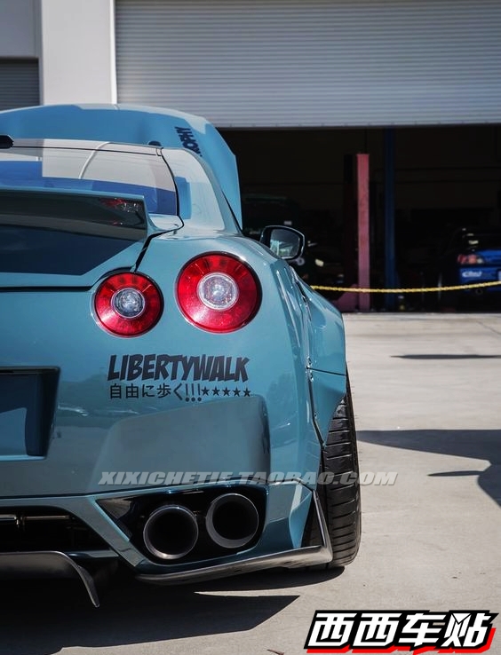 西西车贴gtr lb宽体日系个性改装车身车尾拉花汽车遮划痕刮痕贴纸