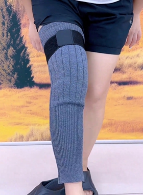 护膝中老年人专用男女士老寒腿加绒加厚骑车保暖防寒绑带长筒套腿