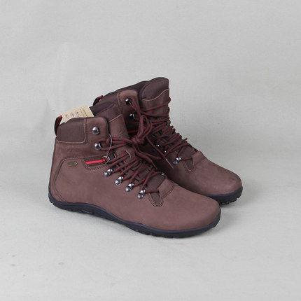 芬兰vivo男女扁平足拇趾外翻赤足靴子头层皮防水户外休闲鞋零落差