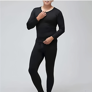 裤 韩国CAM高效暖绒保暖轻薄原包装 上衣 套装 子一套 内衣长袖