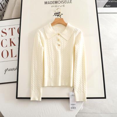 2024冬季新款休闲针织衫POLO领
