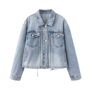 设计感小众韩版 新款 宽松显瘦牛仔夹克短外套女 2025春季 自留推荐