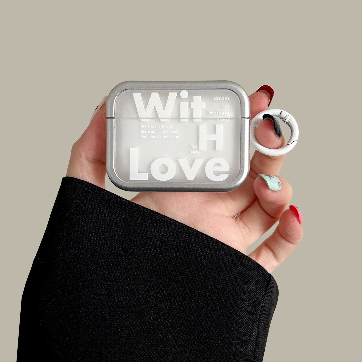 love英文airpodspro3保护套