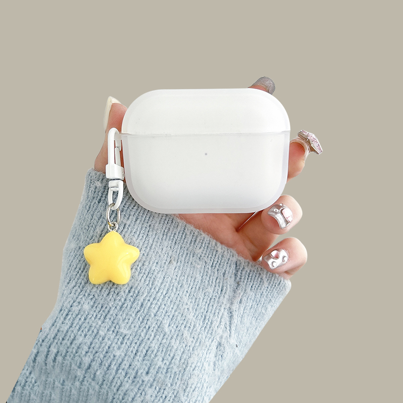 简约磨砂白airpodspro2保护套适用苹果蓝牙耳机壳2代3代硅胶pro小清新创意男女第二代套全包防摔新款小众软壳